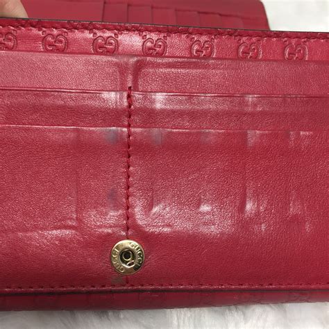 gucci wallet letters|authentic Gucci red wallet.